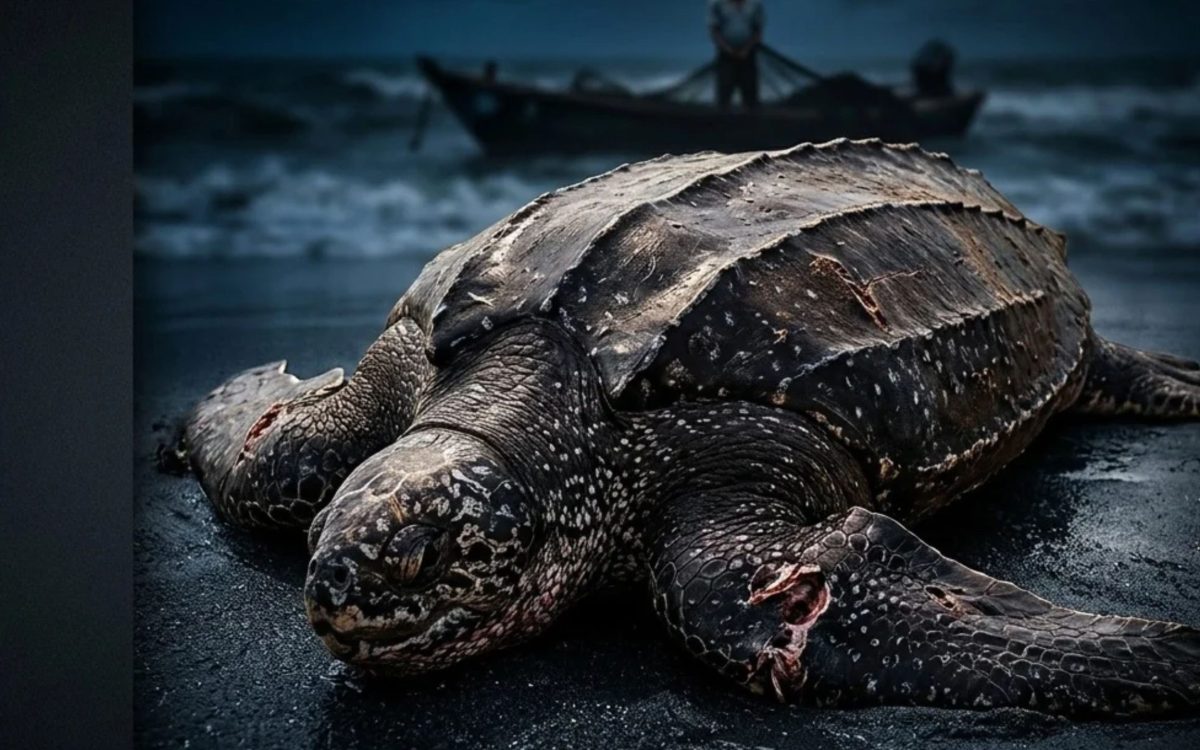 Bénin : une tortue luth retrouvée morte et mutilée à Cotonou